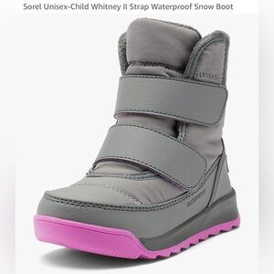 Sorel Child’s Whitney II Strap Waterproof Snow Boot size 10